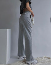 Load image into Gallery viewer, Grey High Waisted Wide Leg Joggers