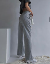 Load image into Gallery viewer, Grey High Waisted Wide Leg Joggers
