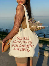 Load image into Gallery viewer, Shopaholic Reusable Canvas Tote Bag

